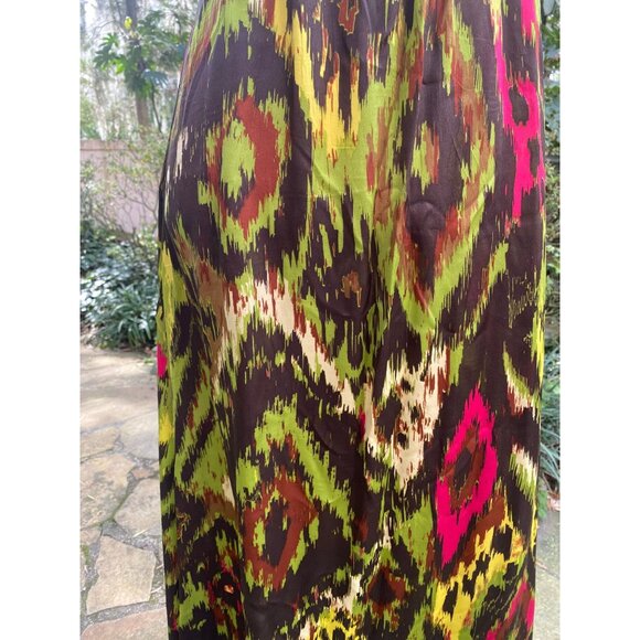 Silk Maxi Dress, Silk Dress, Festival Dress, Boho Maxi Dress L - Picture 5 of 8